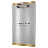 Minimale gelikte zilver & goud metallic textuur klembord (Links)