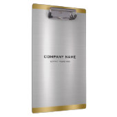 Minimale gelikte zilver & goud metallic textuur klembord (Rechts)