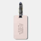 Minimale Gematigd Manuscript van Monogram Gematigd Bagagelabel (Achterkant verticaal)