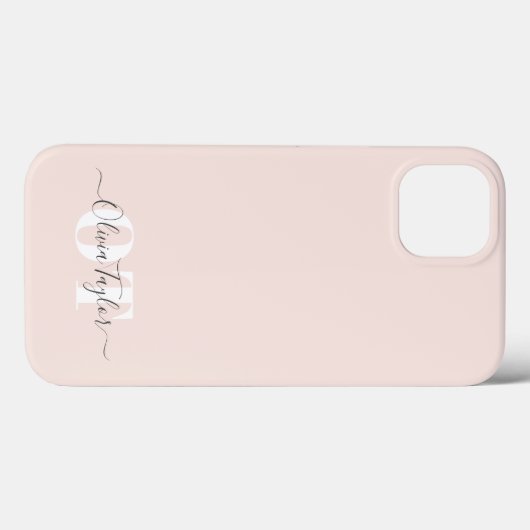 Minimale Gematigd Manuscript van Monogram Gematigd Case-Mate iPhone Case (Achterkant (horizontaal))
