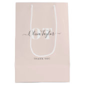 Minimale Gematigd Manuscript van Monogram Gematigd Medium Cadeauzakje (Achterkant)