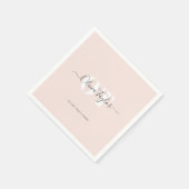 Minimale Gematigd Manuscript van Monogram Gematigd Servet (Hoek)