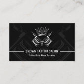 Minimale gemiddelde pistool pen bij kronen Modern  Visitekaartje (Voorkant)