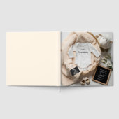 Minimale genderneutrale Baby-fotoboek aandenken Gastenboek (Volledig)