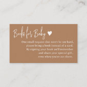 Minimale genderneutrale boeken voor Baby Informatiekaartje (Voorkant)