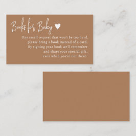 Minimale genderneutrale boeken voor Baby Informatiekaartje