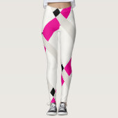 Minimale geo-kleurenblokken Moderne Art Leggings (Voorkant)