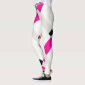Minimale geo-kleurenblokken Moderne Art Leggings (Links)