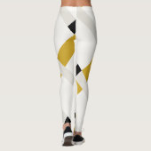 Minimale geo-kleurenblokken Moderne Art Leggings (Achterkant)