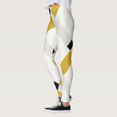 Minimale geo-kleurenblokken Moderne Art Leggings (Links)