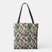 Minimale geo vogels tote bag (Achterkant)