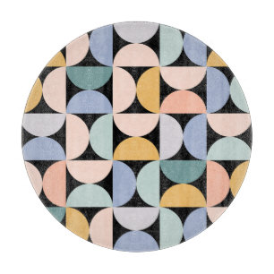 Minimale geometrie: Scandinavisch kunstwerk Poster Snijplank