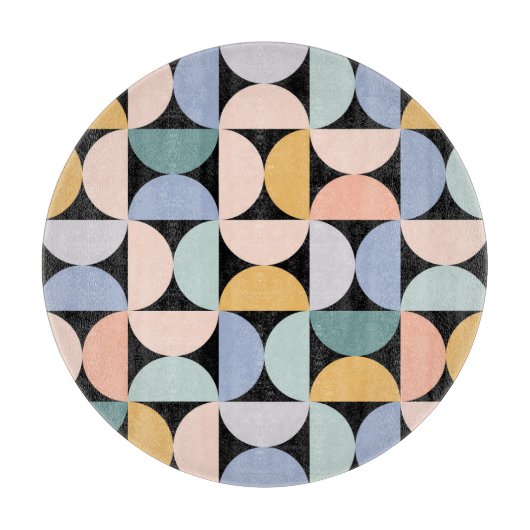 Minimale geometrie: Scandinavisch kunstwerk Poster Snijplank (Voorkant)