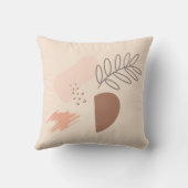 Minimale geometrische aarde vorm botanisch kussen (Achterkant)