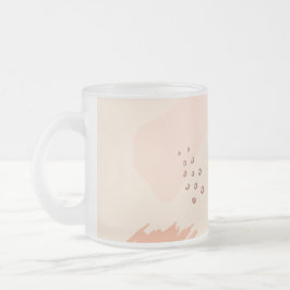 Minimale geometrische aardvorm Botanisch Matglas Koffiemok