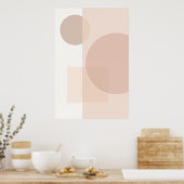 Minimale geometrische balans Abstract Poster (Keuken)