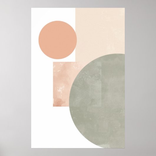 Minimale geometrische balans Abstract Poster (Voorkant)