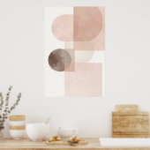 Minimale geometrische balans Abstract Poster (Keuken)