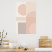 Minimale geometrische balans Abstract Poster (Keuken)