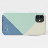 minimale geometrische dachshund Case-Mate iPhone case (Achterkant (horizontaal))