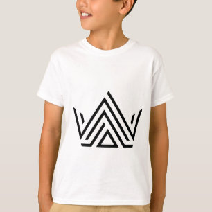 Minimale geometrische driehoek jongens T-shirt