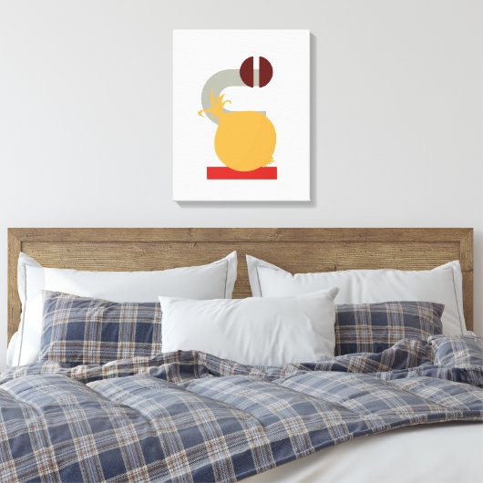 Minimale Geometrische Enion Restaurant Canvas Art (Insitu (Slaapkamer))