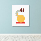 Minimale Geometrische Enion Restaurant Canvas Art (Insitu (Houten vloer))