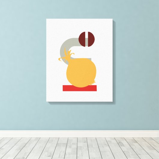 Minimale Geometrische Enion Restaurant Canvas Art (Insitu (Houten vloer))