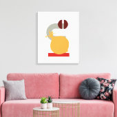 Minimale Geometrische Enion Restaurant Canvas Art Afdruk (Insitu (Woonkamer))