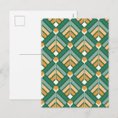 Minimale geometrische feestdagenkaart (Voorkant / Achterkant)