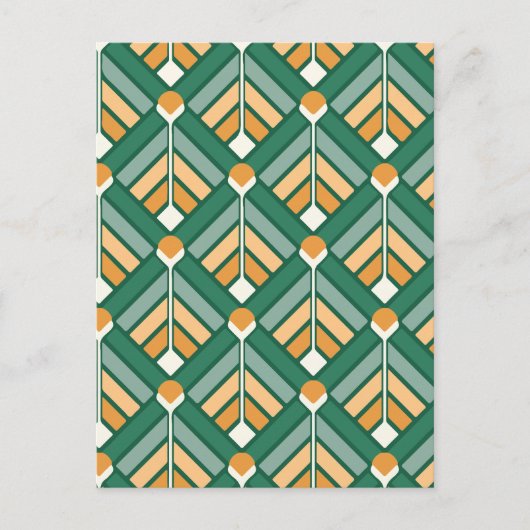 Minimale geometrische feestdagenkaart (Voorkant)