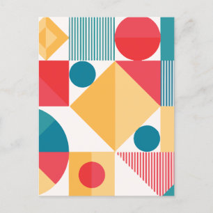 Minimale geometrische feestdagenkaart