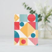 Minimale geometrische feestdagenkaart (Staand voorkant)