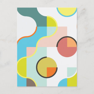 Minimale geometrische feestdagenkaart