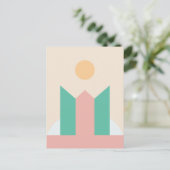 Minimale geometrische feestdagenkaart (Staand voorkant)