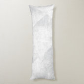 Minimale geometrische inkttextuur in wit/grijs lichaamskussen (Achterkant (Verticaal))