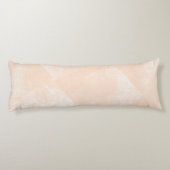 Minimale geometrische inkttextuur van perzik/abrik lichaamskussen (Achterkant)