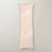 Minimale geometrische inkttextuur van perzik/abrik lichaamskussen (Achterkant (Verticaal))