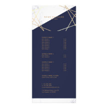 Minimale geometrische marmer Gold Midnight Blue