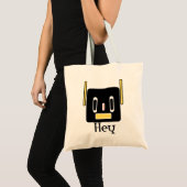 Minimale geometrische robotontwerp tote bag (Voorkant (product))