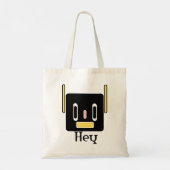 Minimale geometrische robotontwerp tote bag (Achterkant)