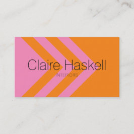 Minimale geometrische sociale mediaconicons Oranje Visitekaartje