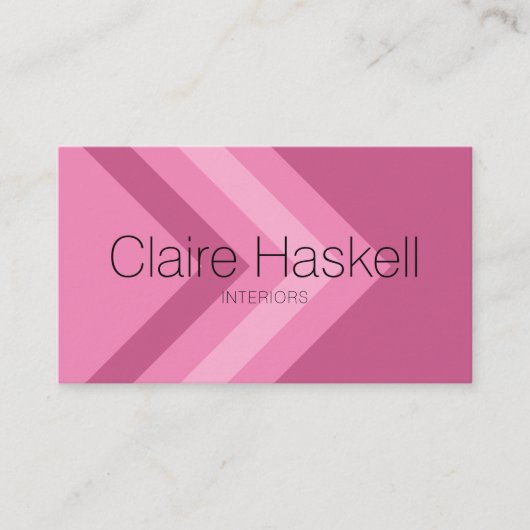 Minimale geometrische sociale mediaconicons roze o visitekaartje (Voorkant)