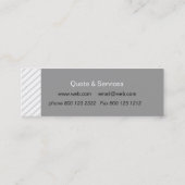 Minimale geometrische streep met professionele zon mini visitekaartje (Achterkant)