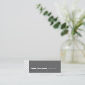 Minimale geometrische streep met professionele zon mini visitekaartje (Staand voorkant)