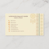 Minimale geometrische streep Modern Tribal Visitekaartje (Achterkant)