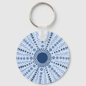 Minimale geometrische urchine-Zee Sleutelhanger (Voorkant)