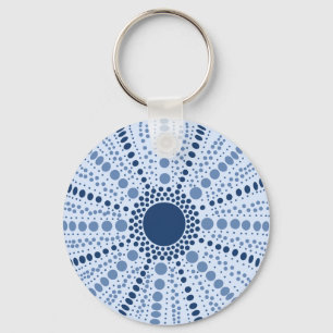 Minimale geometrische urchine-Zee Sleutelhanger
