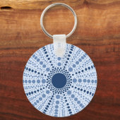 Minimale geometrische urchine-Zee Sleutelhanger (Voorkant)