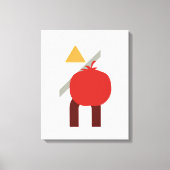Minimale geometrische voeding/tomatencanvaskunst canvas afdruk (Voorkant)